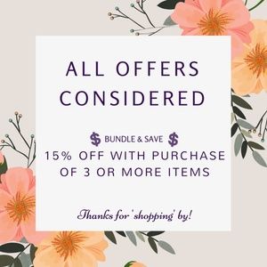 ALL OFFERS CONSIDERED 😊